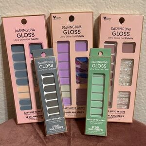 Dashing Diva Gloss Ultra Shine Gel Palette - Blue, Green, Purple
